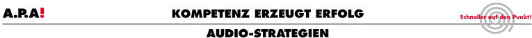 Audio-Strategien