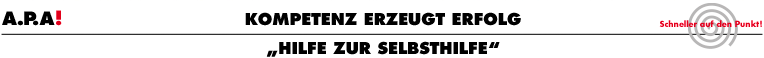 Hilfe zur Selbsthilfe